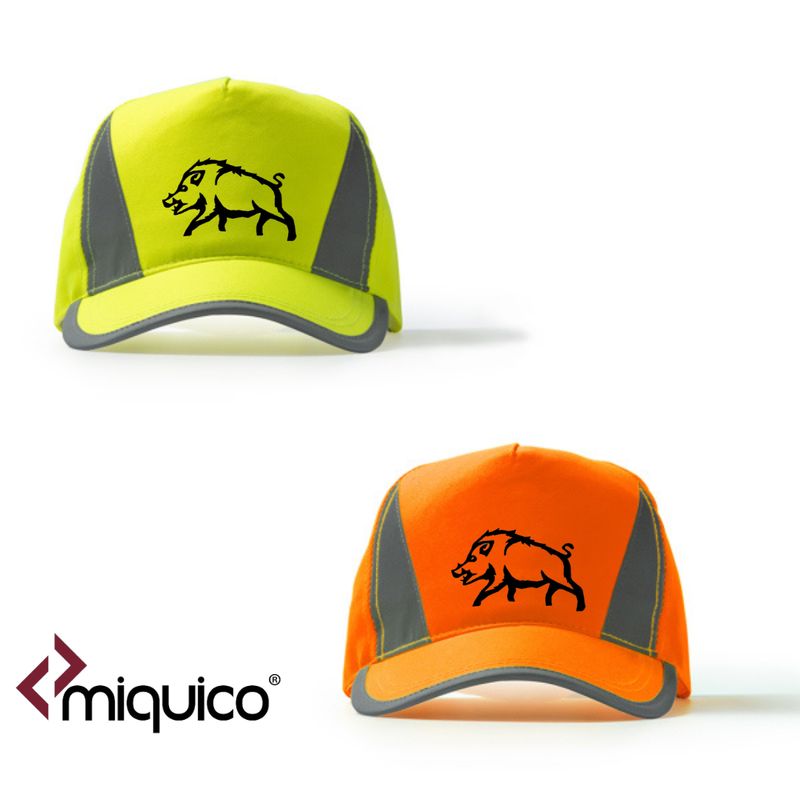 Gorra Caza Jabalí Alta Visibilidad