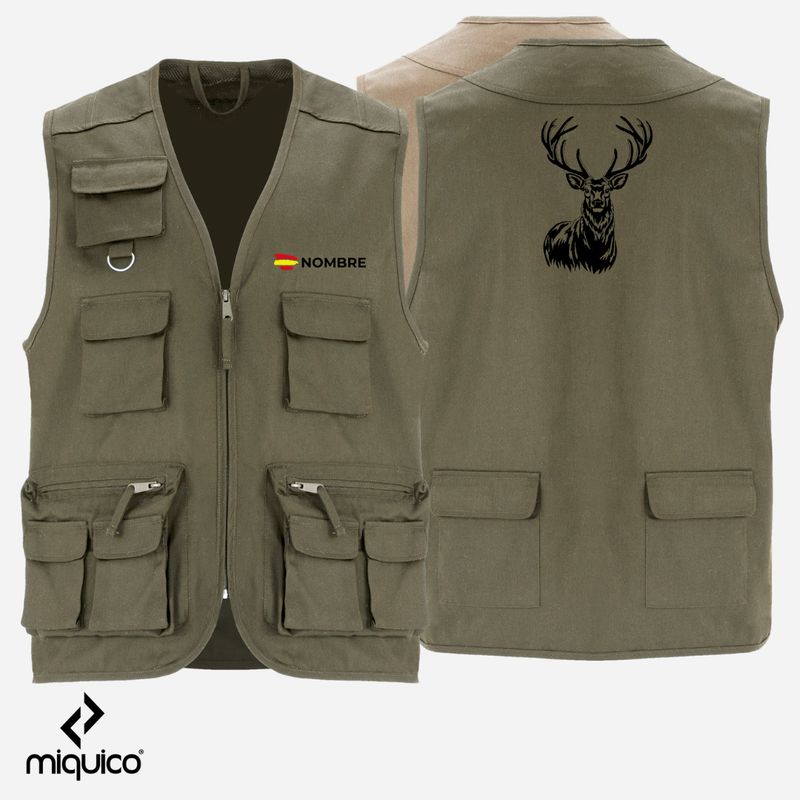 Chaleco bordado Caza Ciervo +