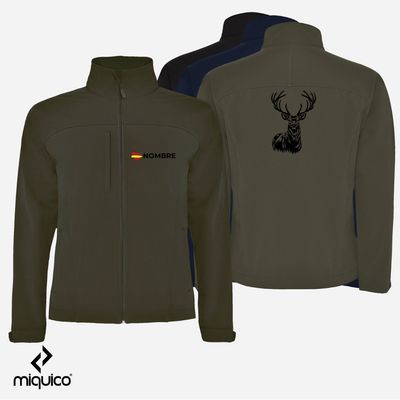 Softshell bordado Ciervo + Caza