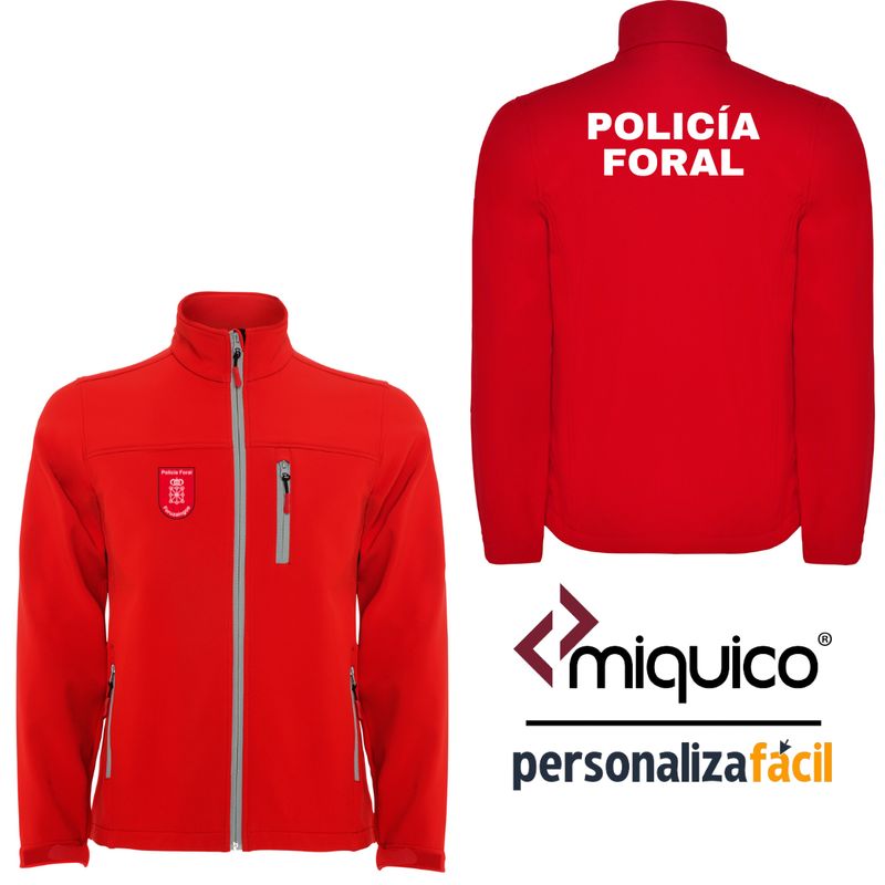 SoftShell Policía Foral Navarra L ROJO