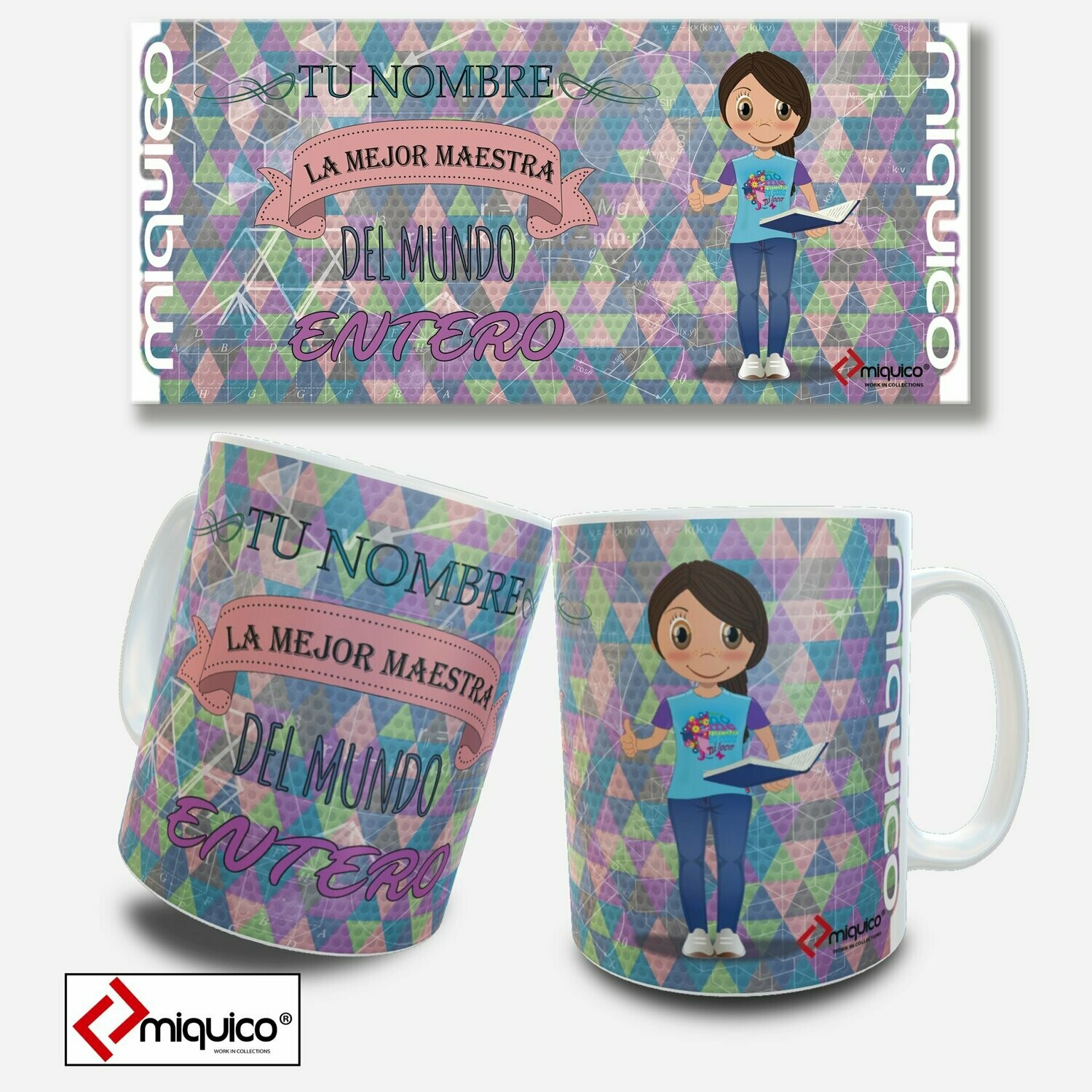 Taza personalizada El Mejor Maestro/a Taza personalizada El Mejor Maestro/a