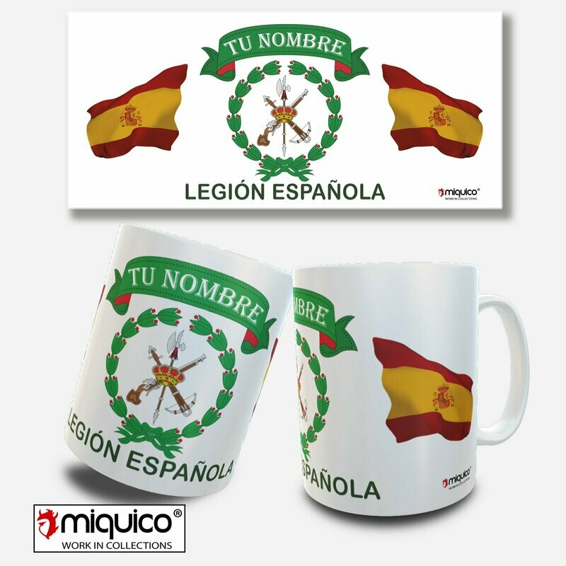 Taza personalizada Legión Española
