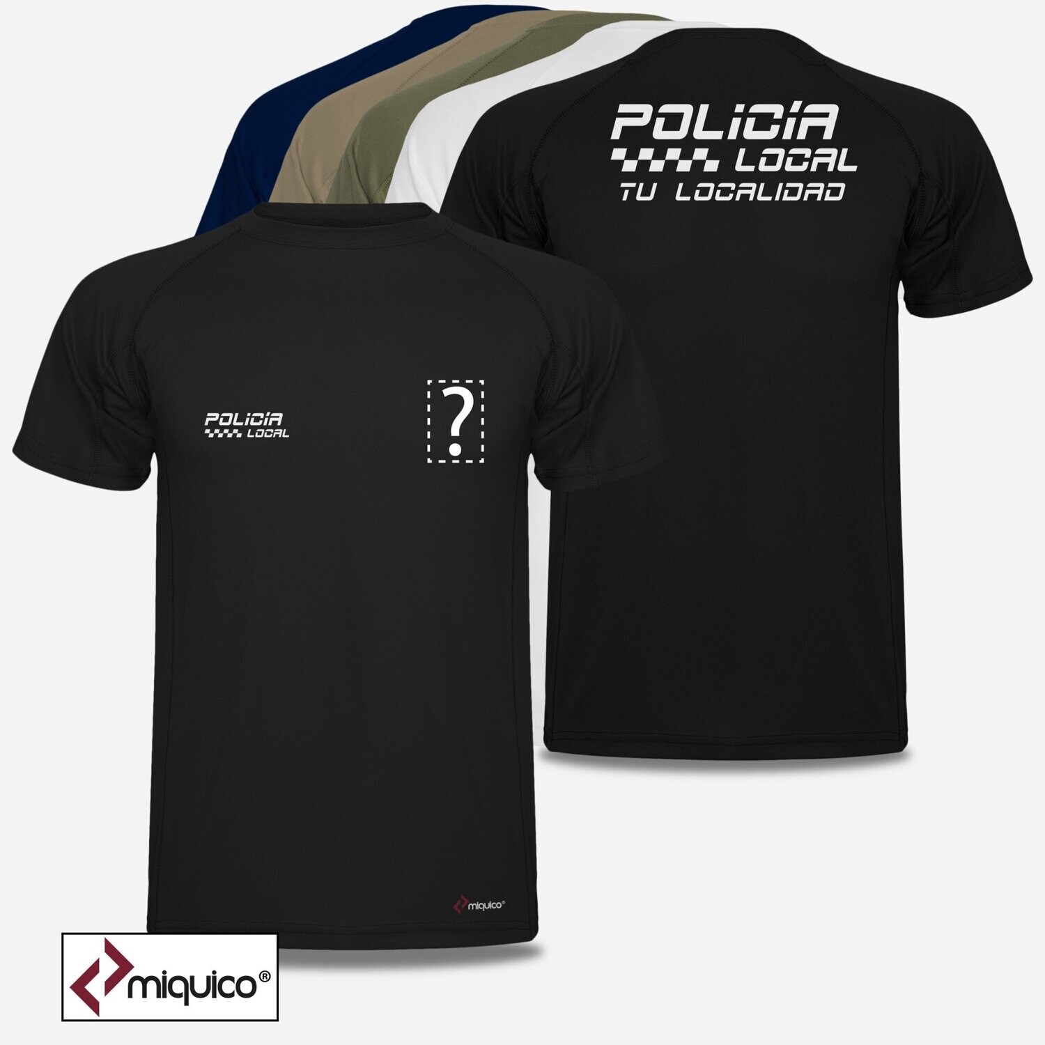 Camiseta personalizada Policía Local Camiseta personalizada Policía Local