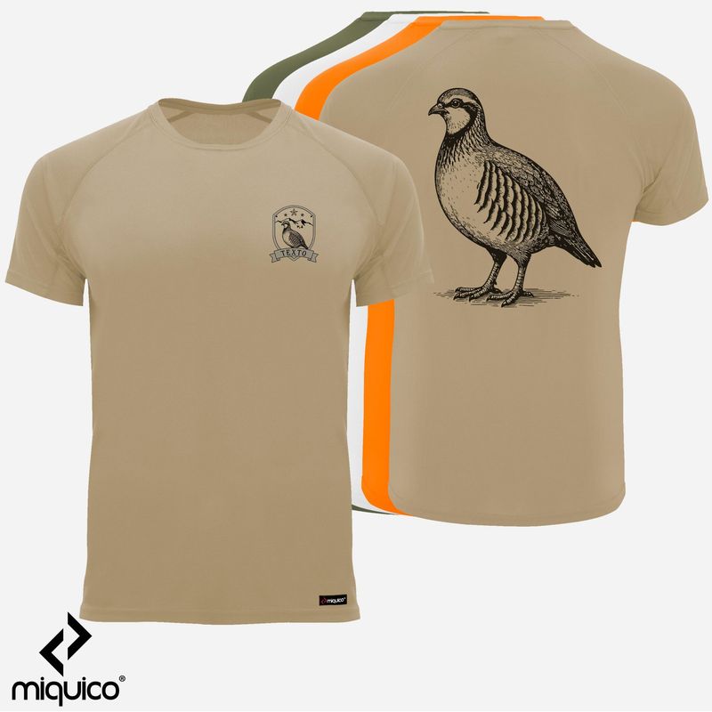 Camiseta personalizada Perdiz Caza Camiseta personalizada Perdiz Caza