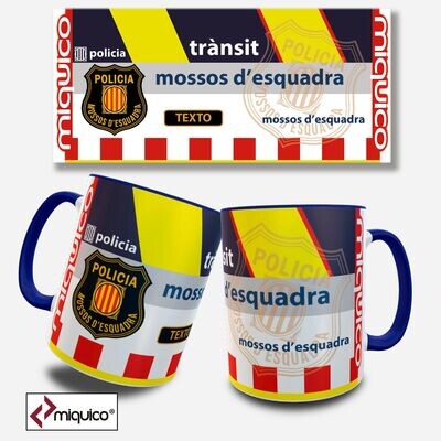 Taza personalizada Trànsit Mossos d’Esquadra Taza personalizada Trànsit Mossos d’Esquadra