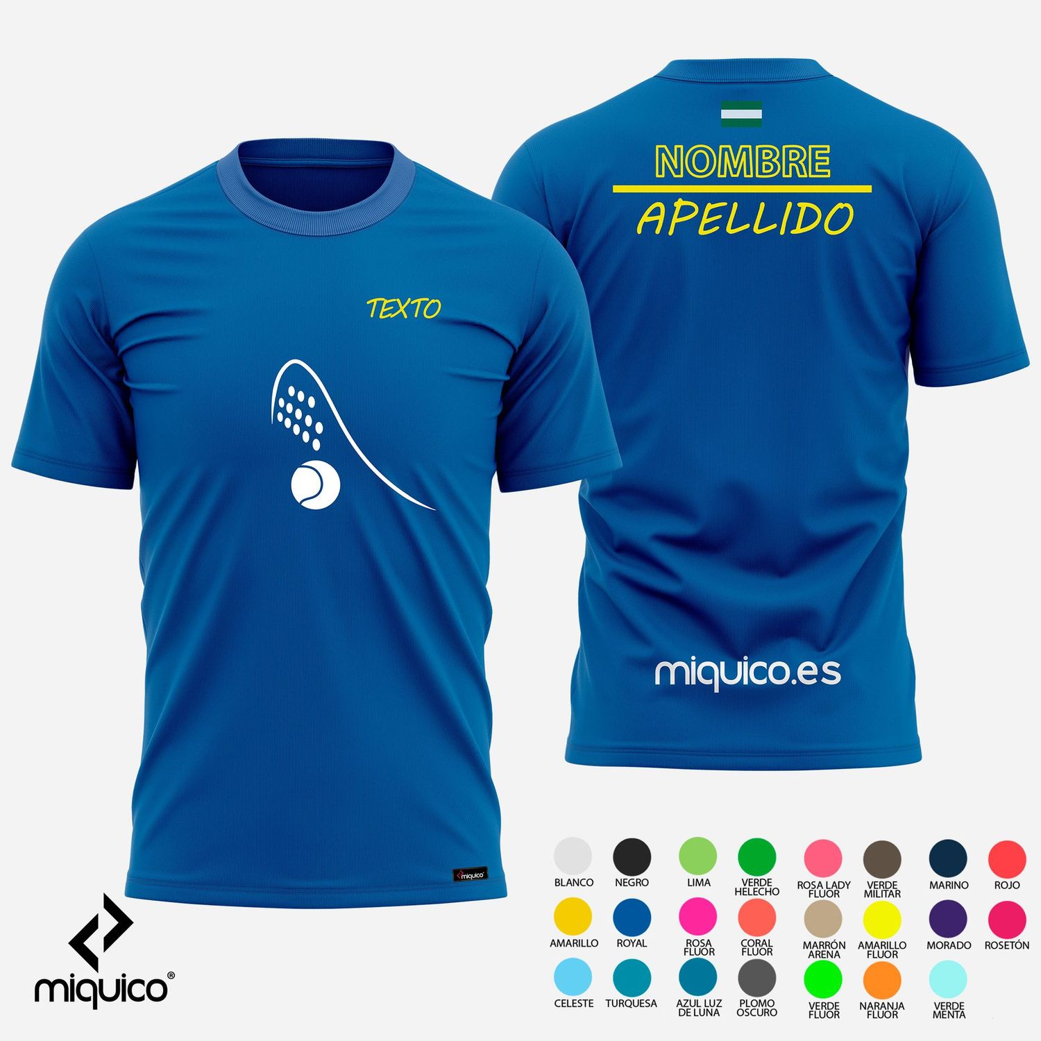 Camiseta Pádel personalizada Camiseta Pádel personalizada