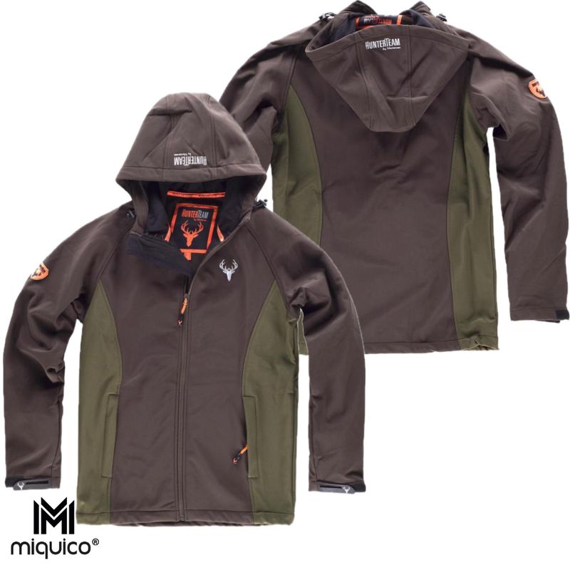 Chaqueta capucha caza