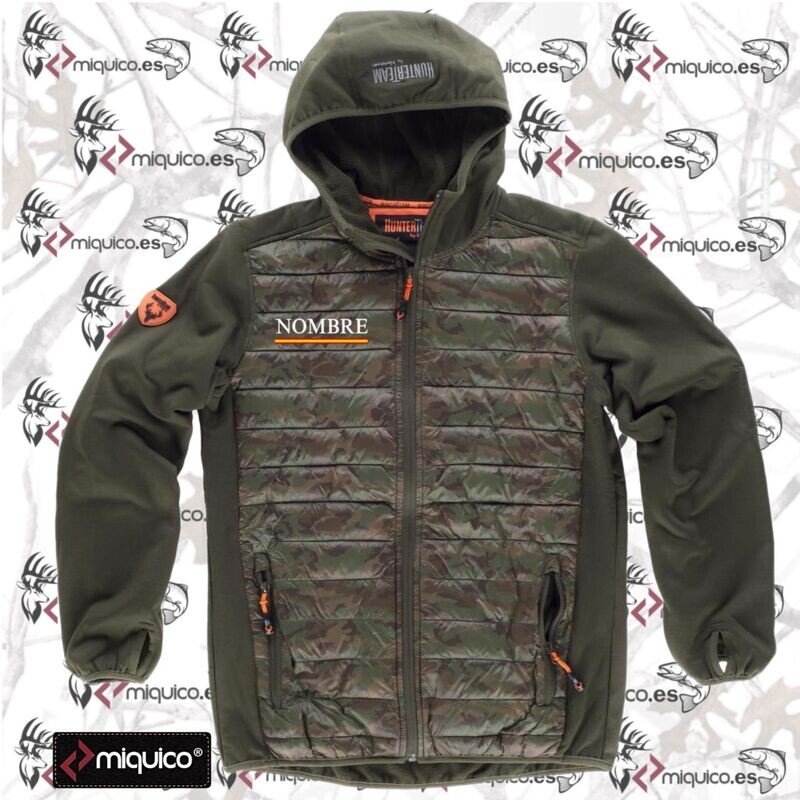 Sudadera camuflaje personalizada acolchada caza