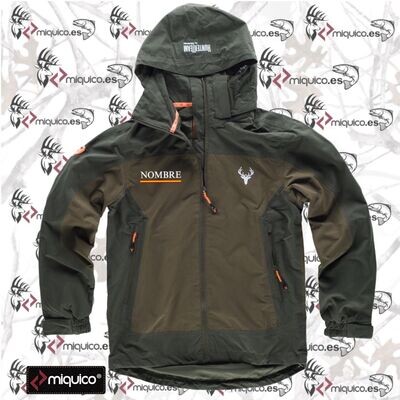 Chaqueta impermeable personalizada caza senderismo