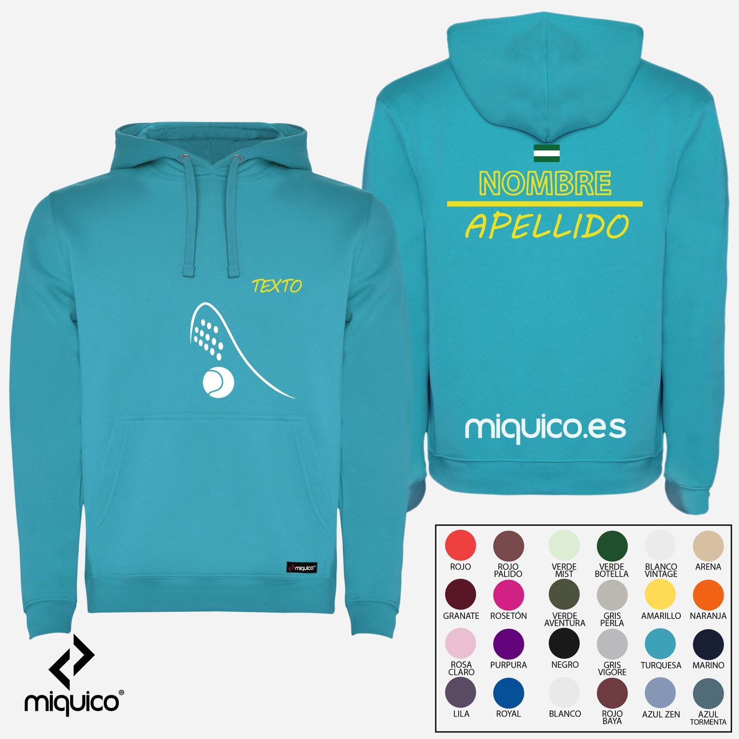 Sudadera Pádel personalizada Sudadera Pádel personalizada