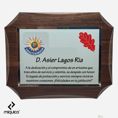 Metopa personalizada Udaltzaingoa Metopa personalizada Udaltzaingoa