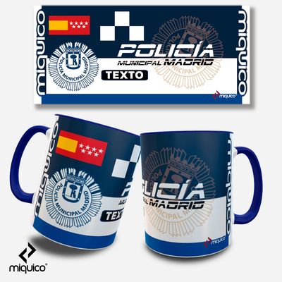 Taza personalizada Policía Municipal Madrid Taza personalizada Policía Municipal Madrid