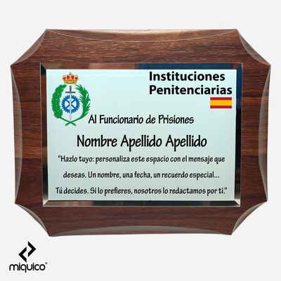 Metopa personalizada Instituciones Penitenciarias Metopa personalizada Instituciones Penitenciarias