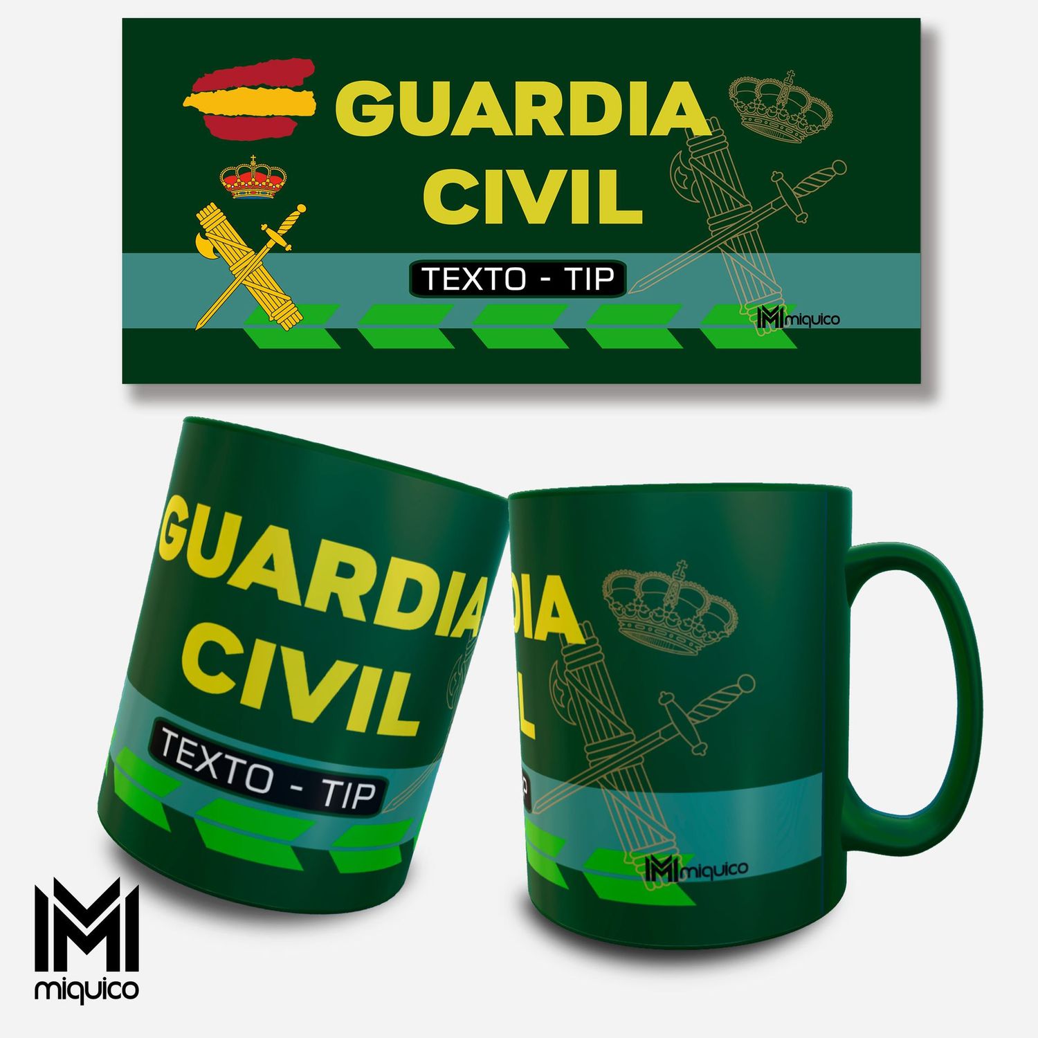 Taza personalizada Guardia Civil