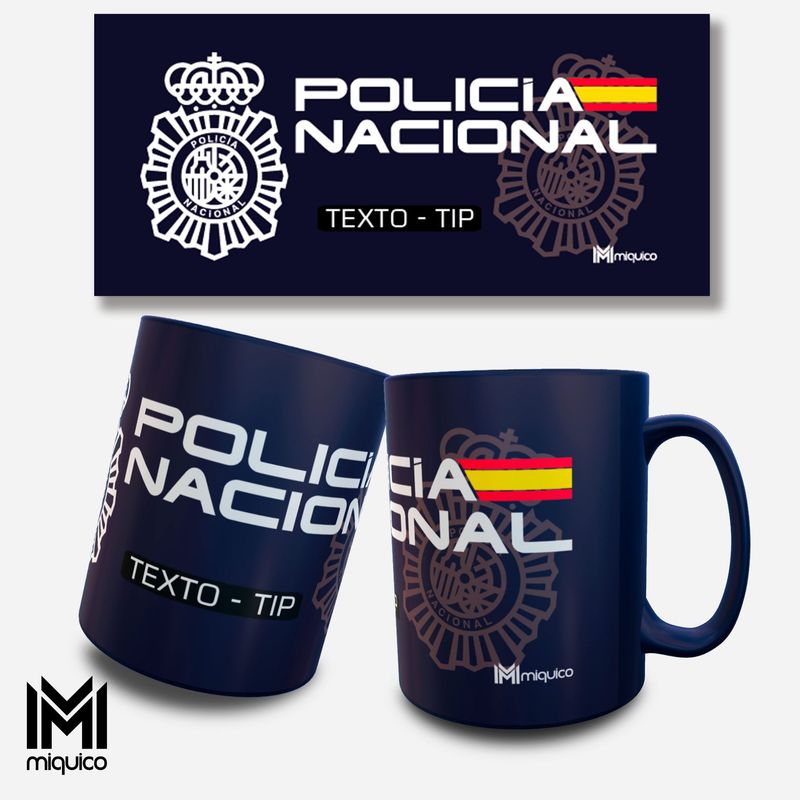 Taza personalizada Policía Nacional