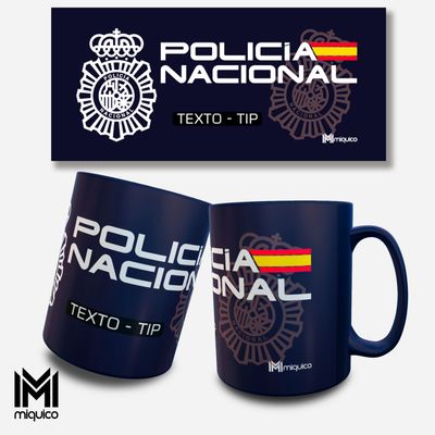 Taza personalizada Policía Nacional Taza personalizada Policía Nacional