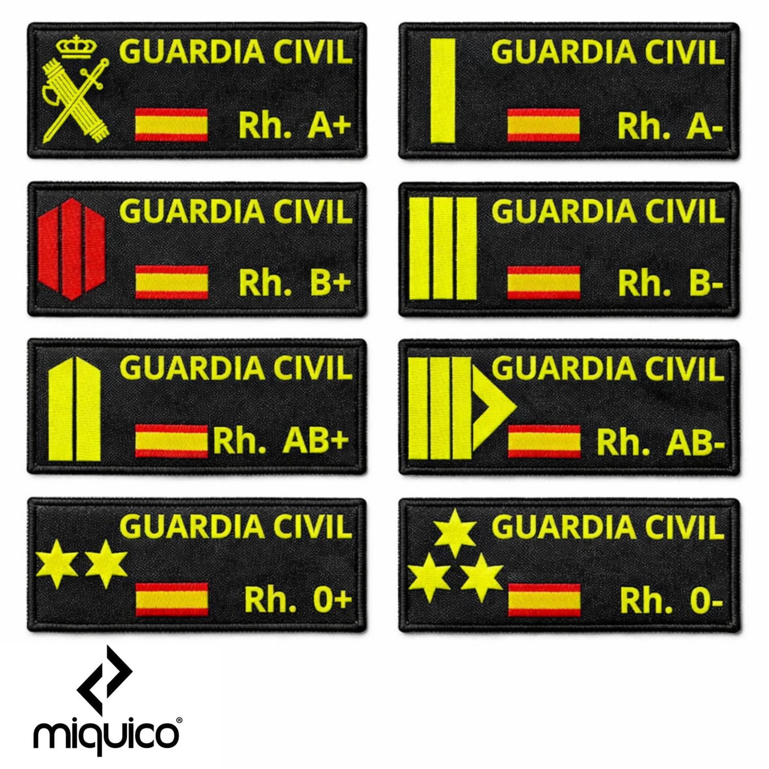 Parche bordado Guardia Civil Galleta