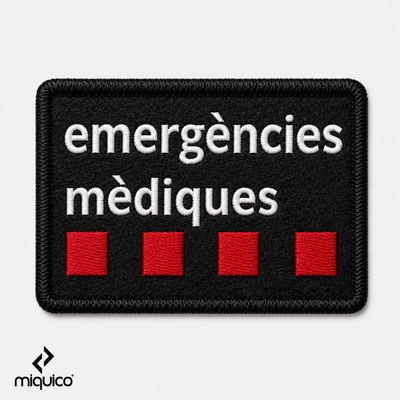Parche bordado Emergències Mèdiques Parche bordado Emergències Mèdiques