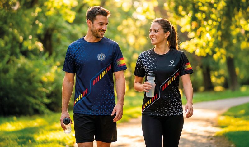 Camiseta técnica bandera España PLUS