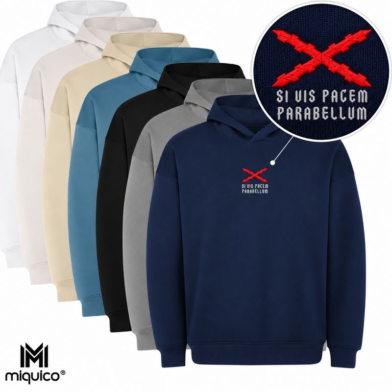 Sudadera oversize bordada PARABELLUM