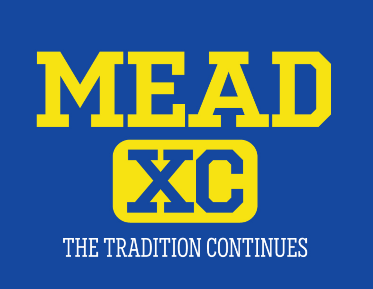 Mead XC Tradtion Cont. T-Shirt Logo Front and Back