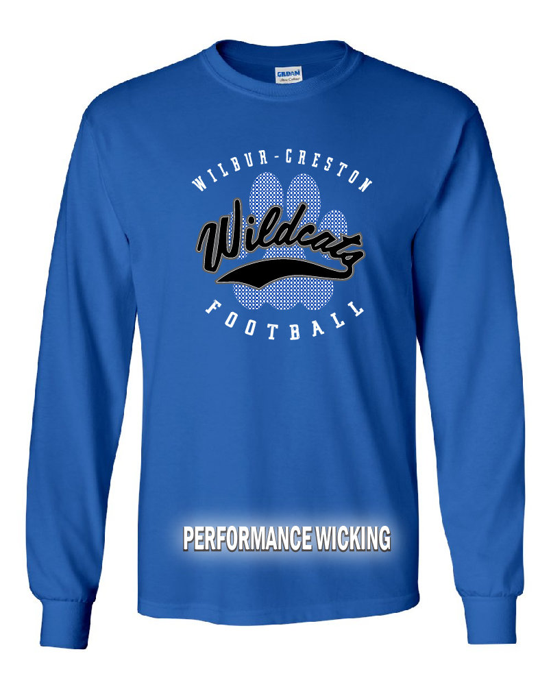 Long Sleeve 100% Poly Dri-wicking