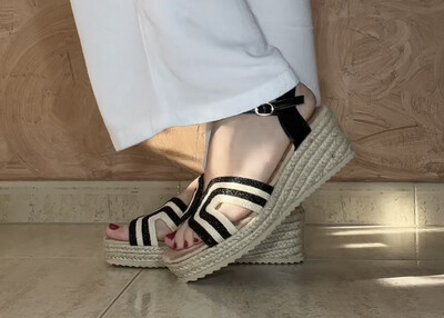 Sandalias con cuña