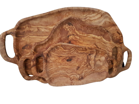 Olive wood serving tray
