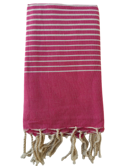 Fouta à fines rayures