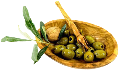 Pique olives en bois d'olivier