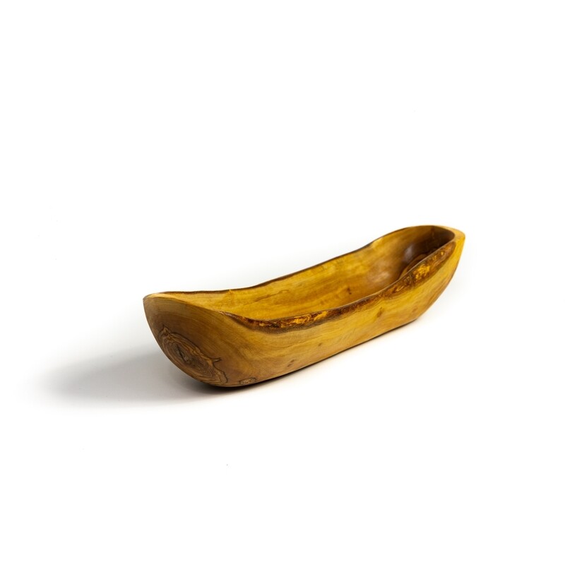 Gondole à pain / baguette en bois d&#39;olivier artisanale (sans aucun traitement)