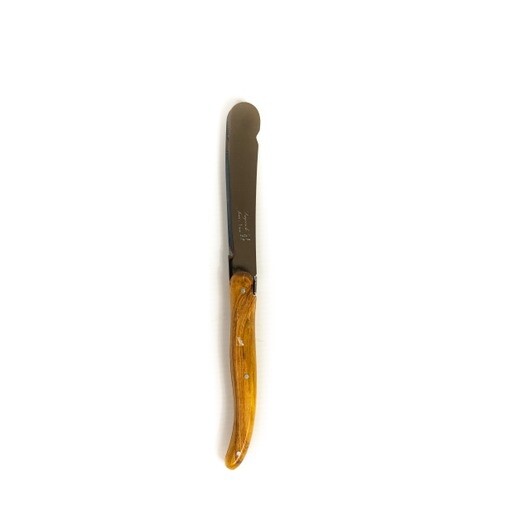 Couteau à tartiner Laguiole avec manche en bois d'olivier 