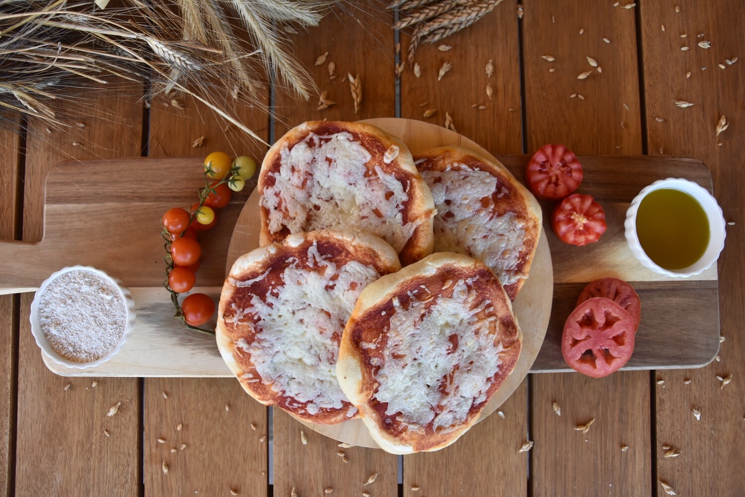 Pizzette margherita ( 3 pezzi )