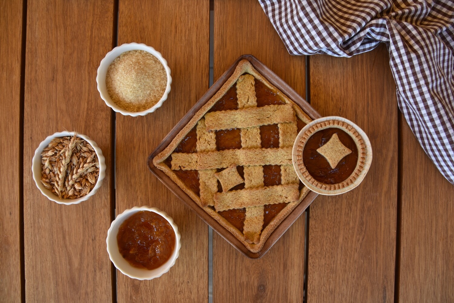 Crostata con Marmellata di Arance integrale