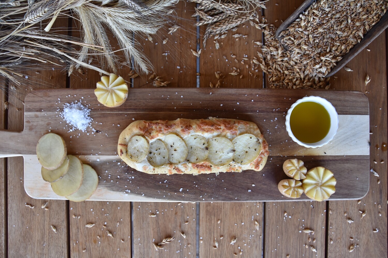 Lingua Con  Patate e Mozzarella