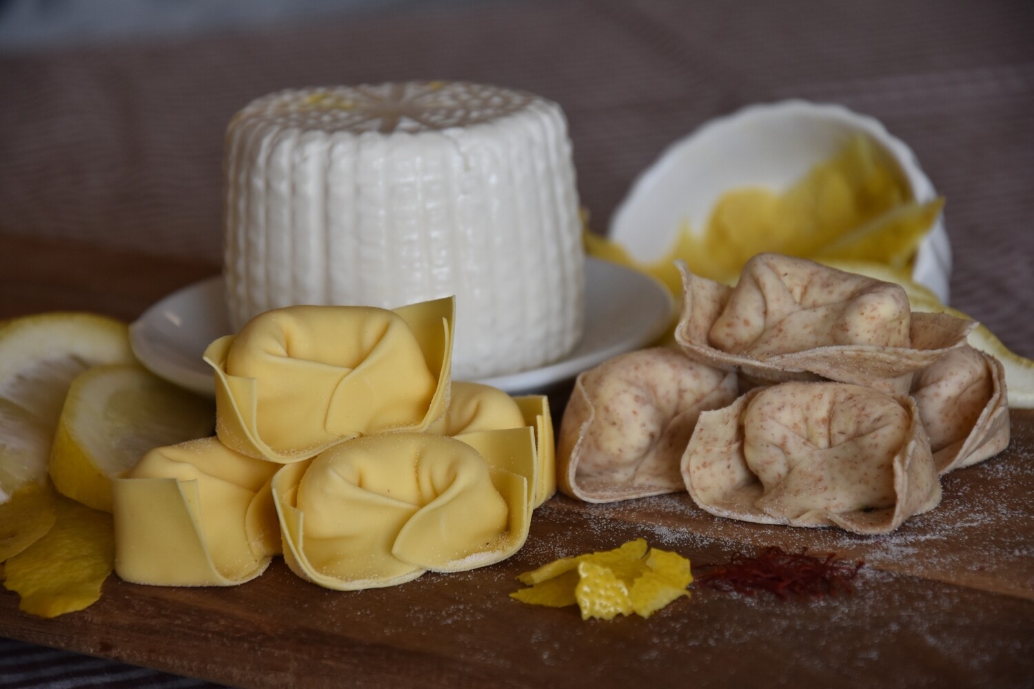 Ravioli Con Limone e Zafferano