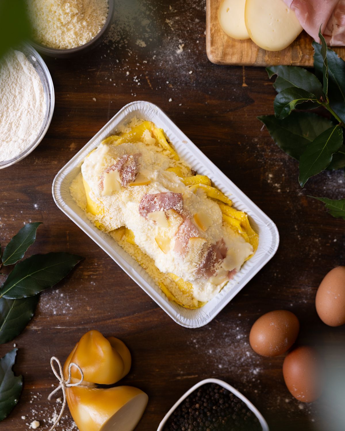 Crespelle al Prosciutto cotto e scamorza