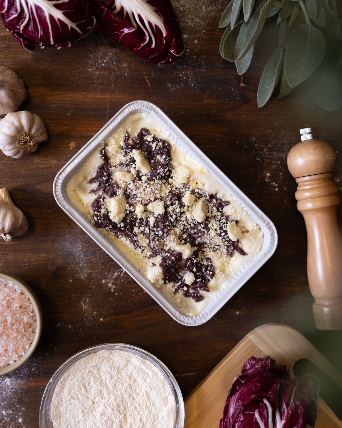 Lasagne con Radicchio e Taleggio