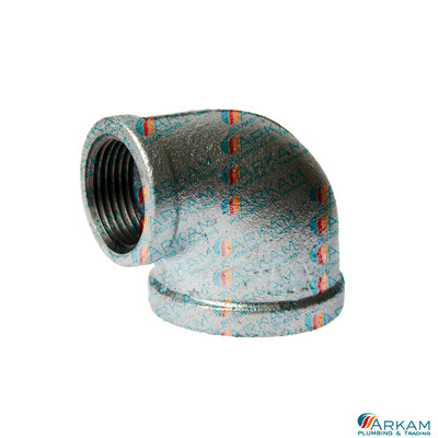 GALVANISED ELBOW 90° REDUCING 25mmx20mm