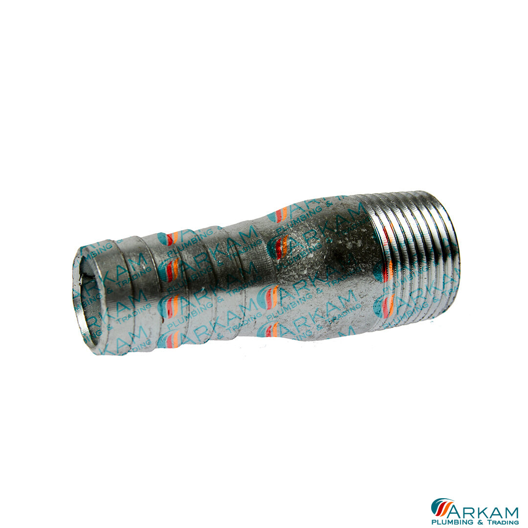 GALVANISED SWAGE NIPPLE (ADAPTOR) 25mm
