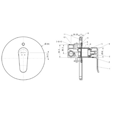 Cobra Amazon Bath/Shower Mixer Concealed