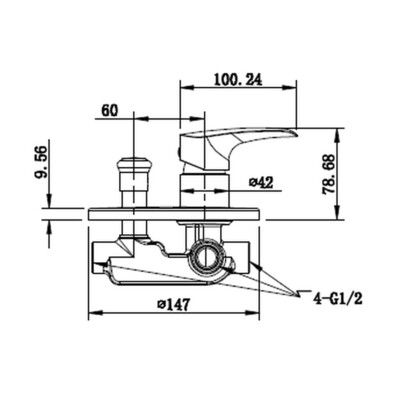 Cobra Nile Diverter Mixer Concealed