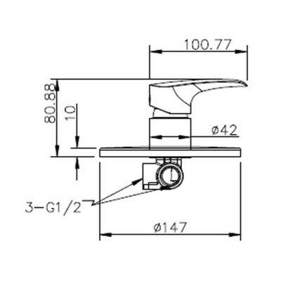 Cobra Nile Bath/Shower Mixer Concealed