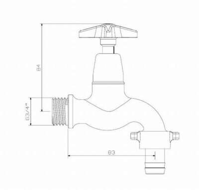 Cobra Star Original Hose Bib Tap 20MM 207EC-20/NV
