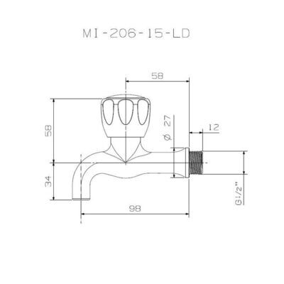 ​Cobra Metsi Bib Tap 15mm