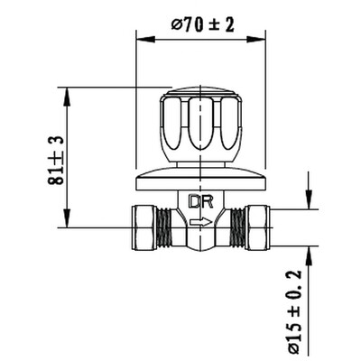 ​Cobra Metsi Stop Tap Concealed Compression 15mm