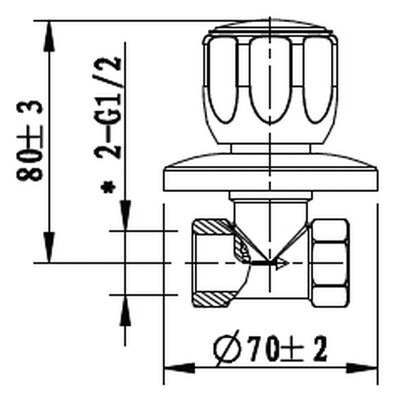 Cobra Metsi Original Stop Tap Concealed Female 15mm