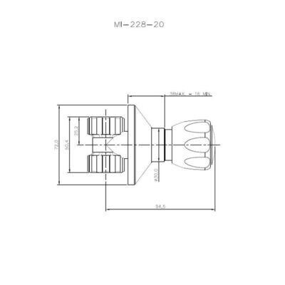 Cobra Metsi Original Stop Tap Concealed Female 20mm