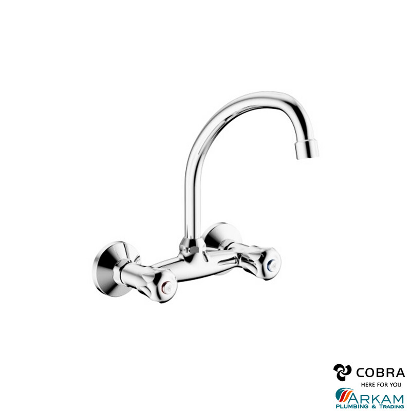 ​Cobra Stella Pillar-Type Sink Mixer - aerated swivel outlet