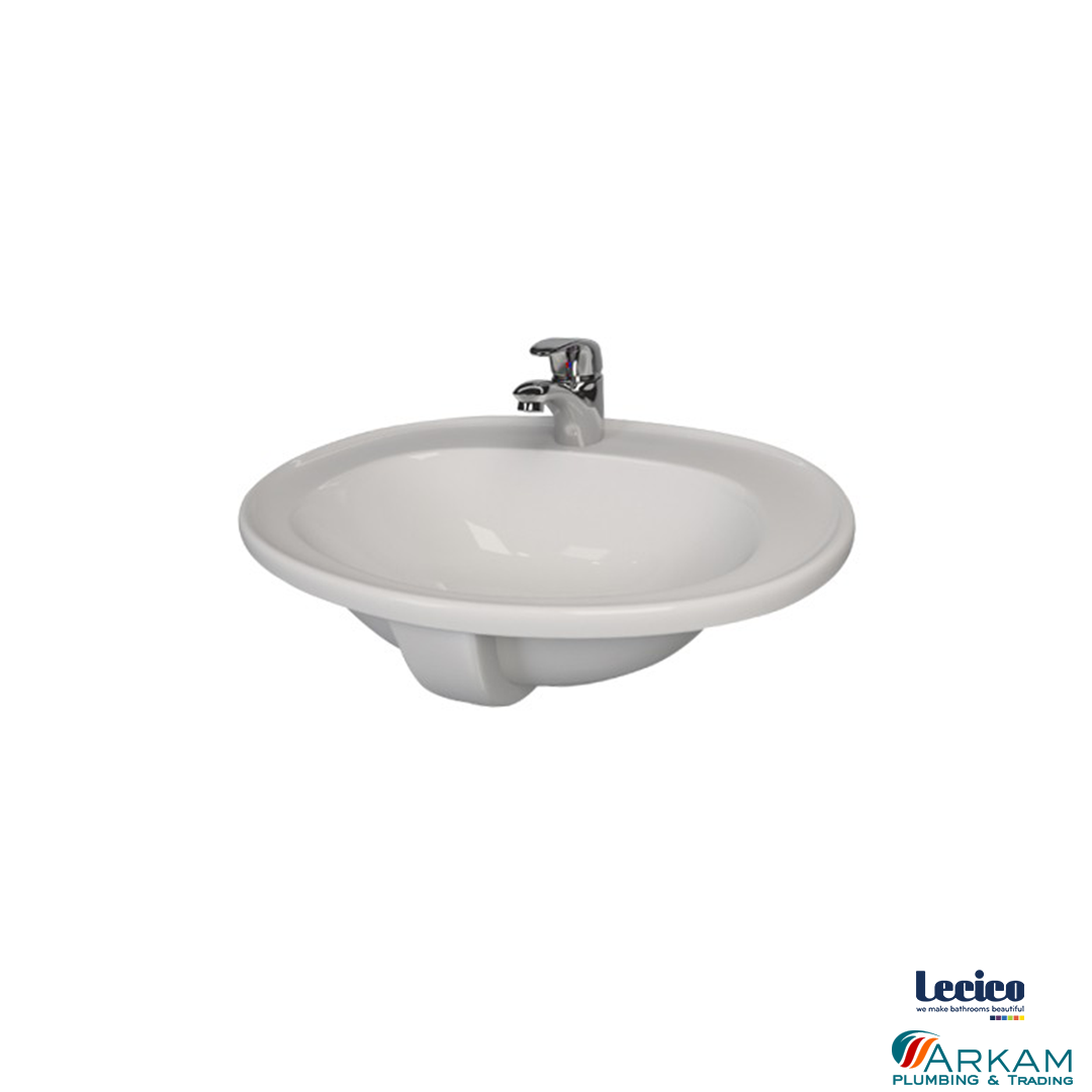 Sarah 53 cm Drop In Vanity Basin Vanity (1 Tap Hole)